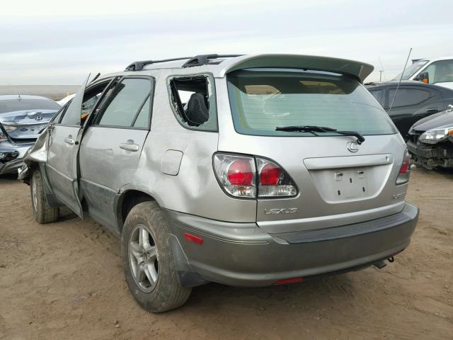 JTJGF10U920136309 - 2002 LEXUS RX 300 SILVER photo 3