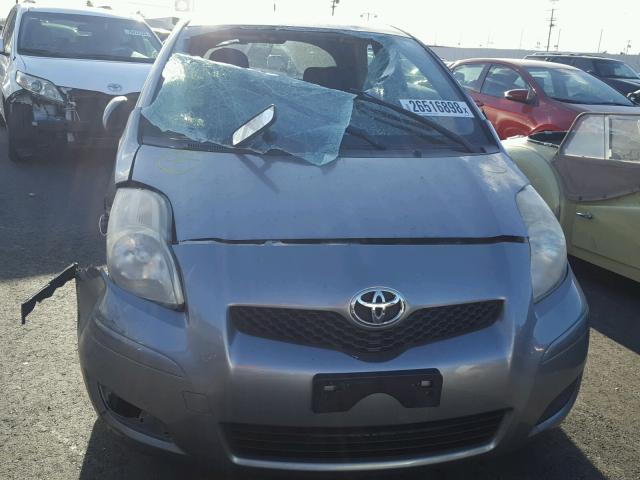 JTDJT903795243685 - 2009 TOYOTA YARIS GRAY photo 10