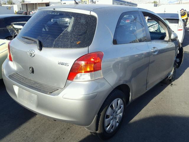 JTDJT903795243685 - 2009 TOYOTA YARIS GRAY photo 4