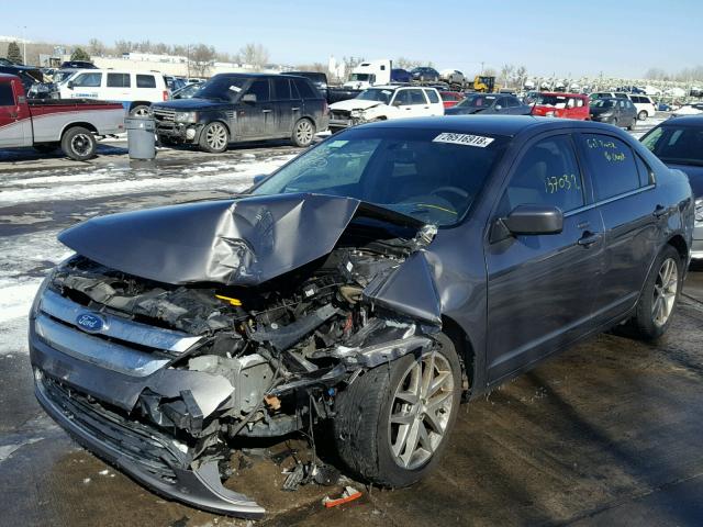 3FAHP0JG4CR266495 - 2012 FORD FUSION SEL GRAY photo 2