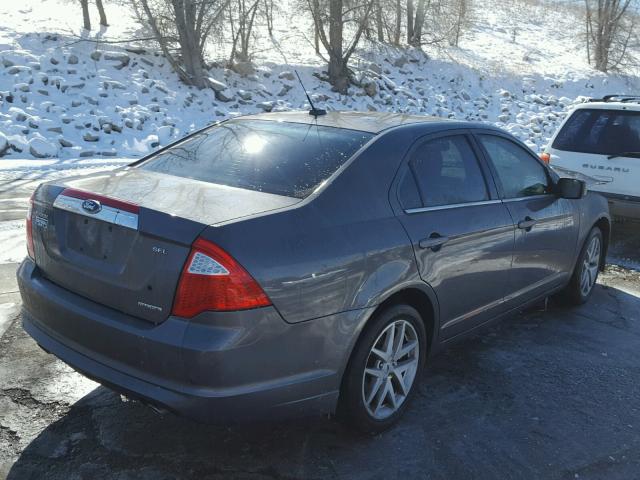 3FAHP0JG4CR266495 - 2012 FORD FUSION SEL GRAY photo 4