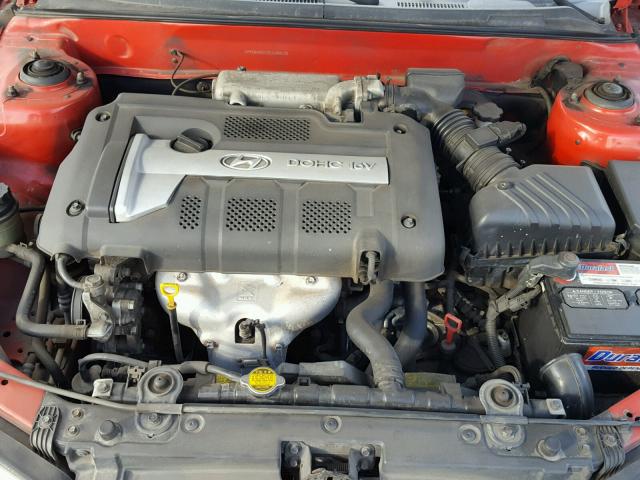 KMHDN46D35U188156 - 2005 HYUNDAI ELANTRA GL RED photo 7