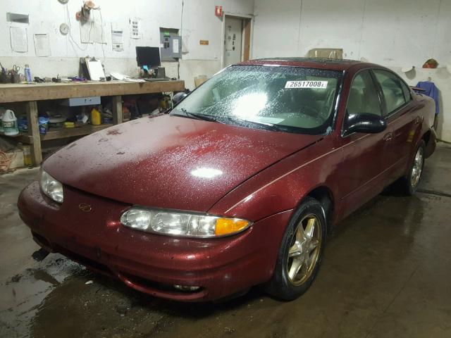 1G3NF52E02C224431 - 2002 OLDSMOBILE ALERO GLS BURGUNDY photo 2