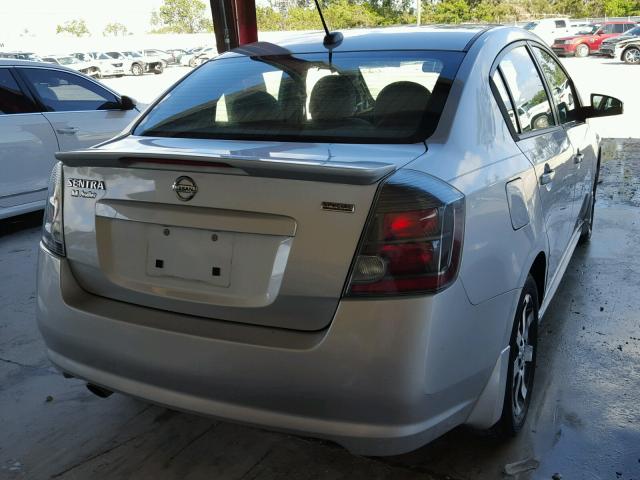 3N1AB6AP4CL614282 - 2012 NISSAN SENTRA 2.0 GRAY photo 4