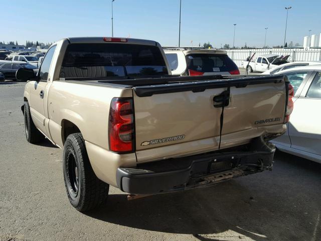 1GCEC14V25Z191299 - 2005 CHEVROLET SILVERADO GOLD photo 3