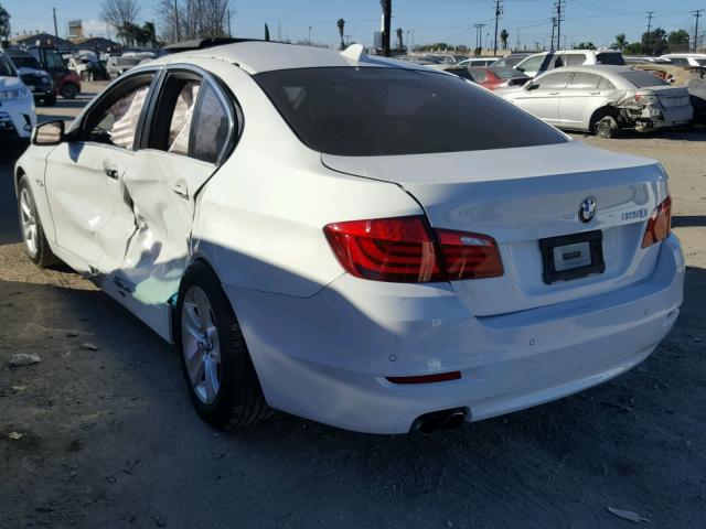 WBAXG5C58CDY29083 - 2012 BMW 528 I WHITE photo 3