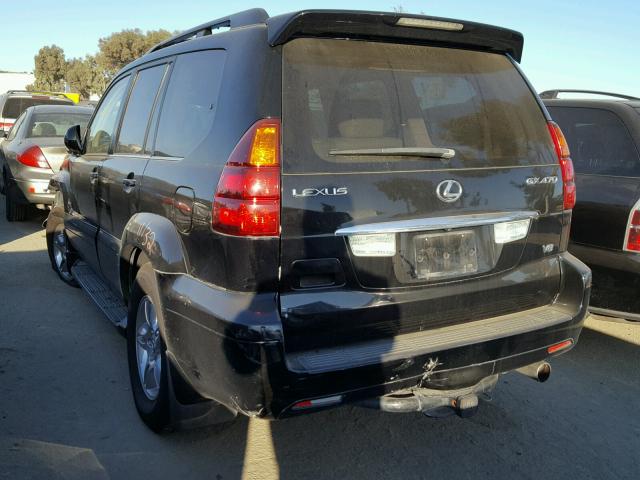 JTJBT20X770132527 - 2007 LEXUS GX 470 BLACK photo 3