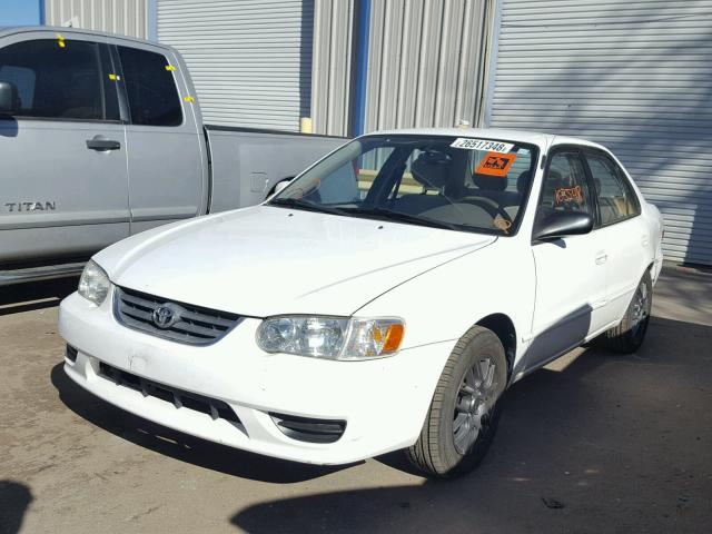 1NXBR12E02Z596635 - 2002 TOYOTA COROLLA CE WHITE photo 2