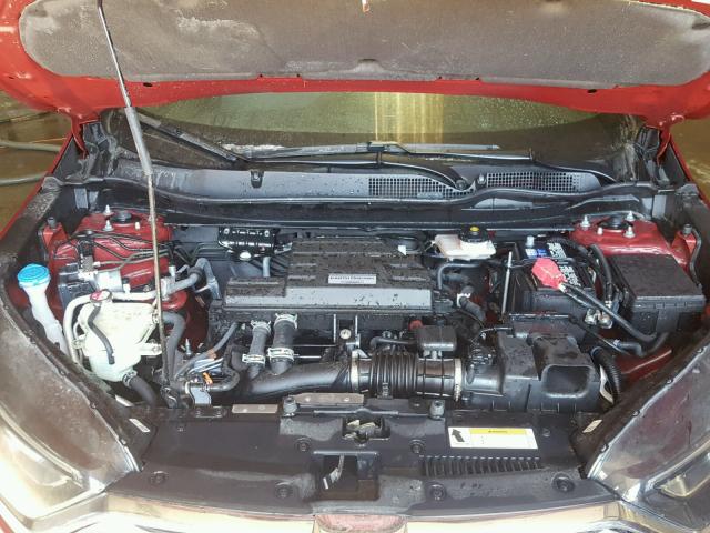 2HKRW2H55HH645615 - 2017 HONDA CR-V EX RED photo 7