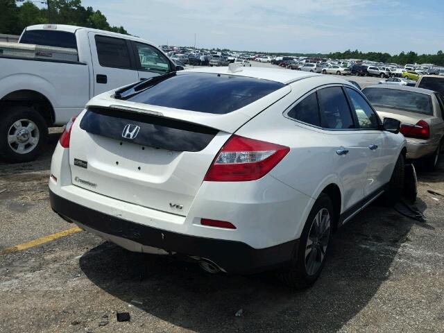 5J6TF1H52EL001751 - 2014 HONDA CROSSTOUR WHITE photo 4