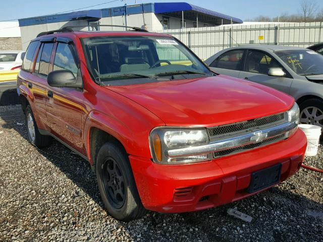 1GNDS13S522273402 - 2002 CHEVROLET TRAILBLAZE RED photo 1