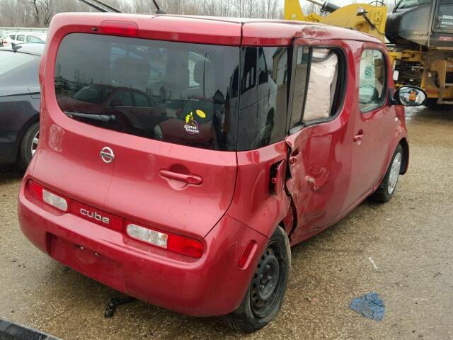 JN8AZ2KR8BT206741 - 2011 NISSAN CUBE BASE RED photo 4