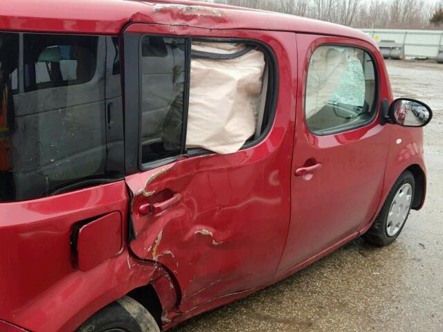 JN8AZ2KR8BT206741 - 2011 NISSAN CUBE BASE RED photo 9