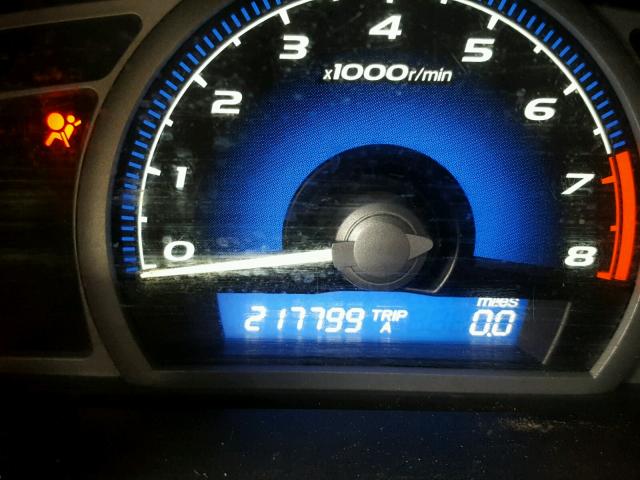 2HGFG11858H546222 - 2008 HONDA CIVIC EX შავი ფოტო 8