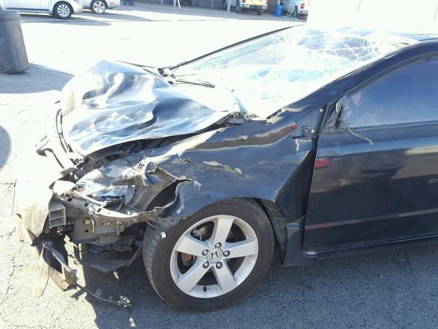 2HGFG11858H546222 - 2008 HONDA CIVIC EX შავი ფოტო 9
