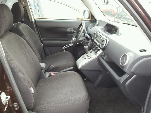 JTLKE50E891087242 - 2009 TOYOTA SCION XB BURGUNDY photo 5