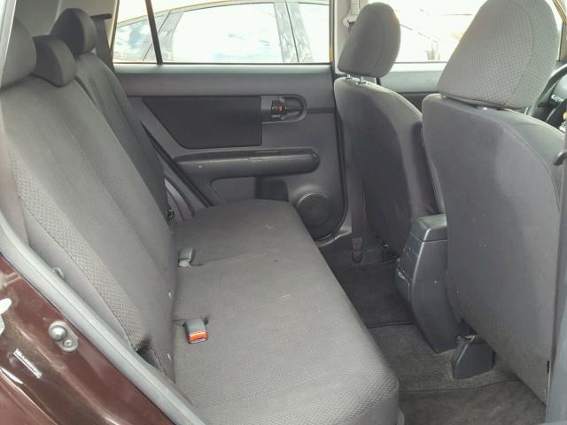 JTLKE50E891087242 - 2009 TOYOTA SCION XB BURGUNDY photo 6