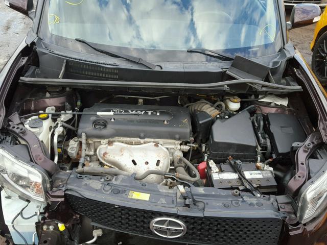JTLKE50E891087242 - 2009 TOYOTA SCION XB BURGUNDY photo 7