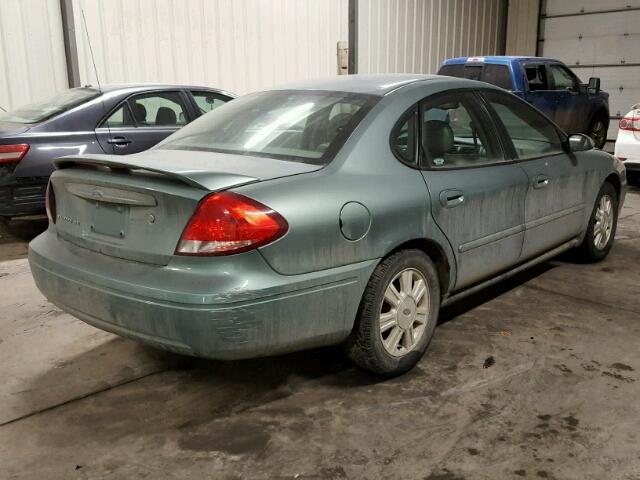 1FAFP56U56A211782 - 2006 FORD TAURUS SEL GREEN photo 4