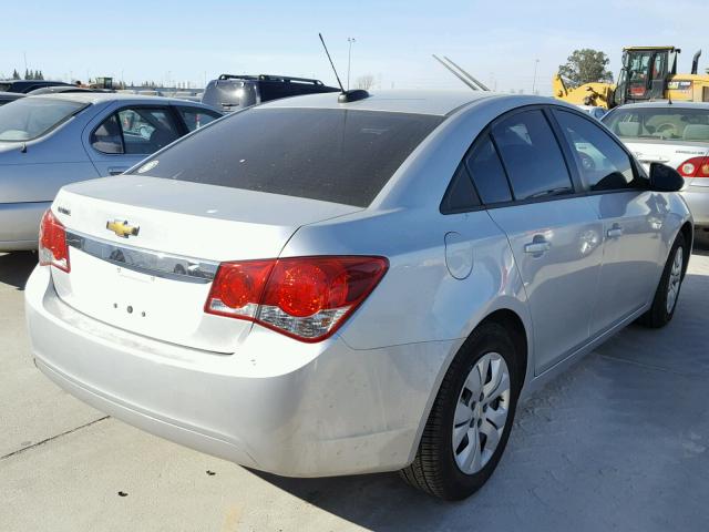 1G1PA5SG1F7213969 - 2015 CHEVROLET CRUZE LS SILVER photo 4