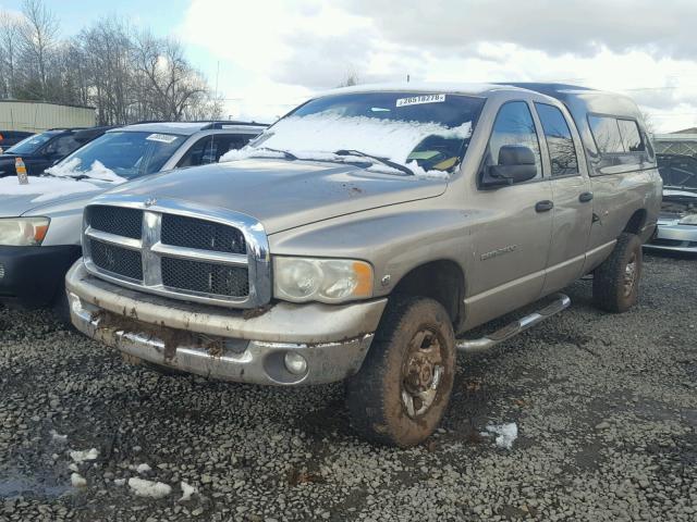 3D7KU28C13G789644 - 2003 DODGE RAM 2500 S TAN photo 2