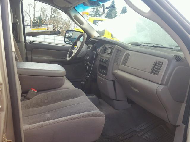 3D7KU28C13G789644 - 2003 DODGE RAM 2500 S TAN photo 5