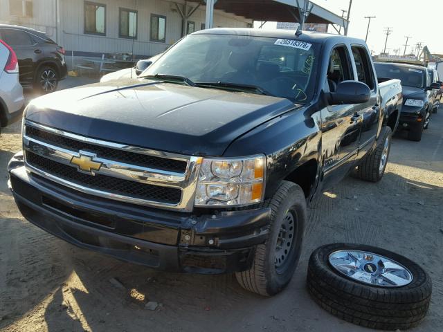 3GCRCTE05AG113920 - 2010 CHEVROLET SILVERADO BLACK photo 2