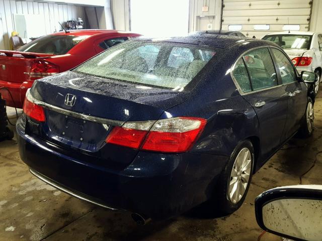 1HGCR2F70EA208918 - 2014 HONDA ACCORD EX BLUE photo 4