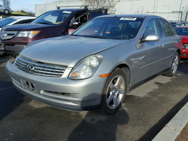 JNKCV51E03M327967 - 2003 INFINITI G35 SILVER photo 2