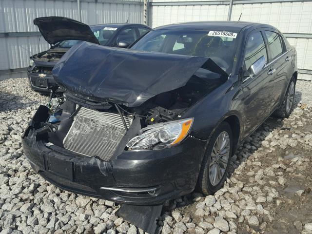 1C3CCBCG8CN327153 - 2012 CHRYSLER 200 LIMITE BLACK photo 2