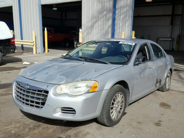 1C3EL46X14N344281 - 2004 CHRYSLER SEBRING LX SILVER photo 2