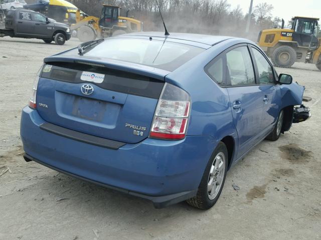 JTDKB20U953103389 - 2005 TOYOTA PRIUS BLUE photo 4