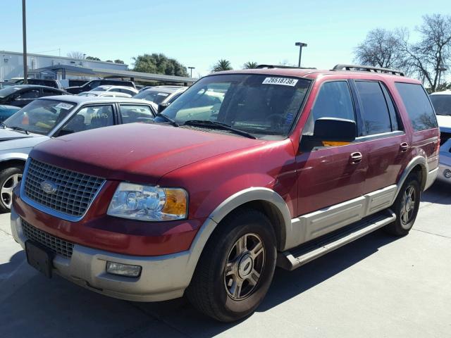 1FMPU17505LA24410 - 2005 FORD EXPEDITION RED photo 2