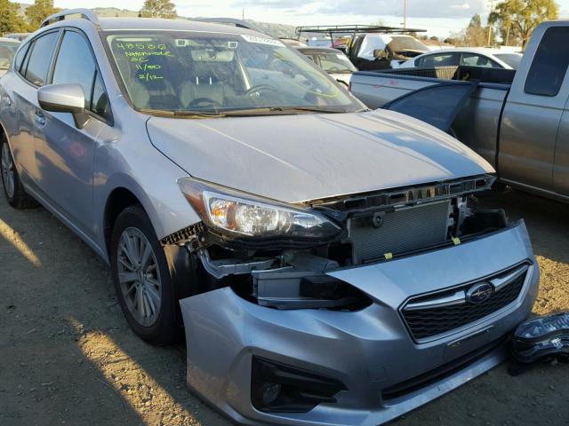 4S3GTAD61J3700779 - 2018 SUBARU IMPREZA PR SILVER photo 1