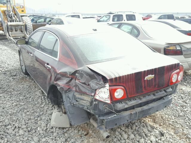 1G1ZE5EB4AF134470 - 2010 CHEVROLET MALIBU LTZ 勃艮第红 照片 3