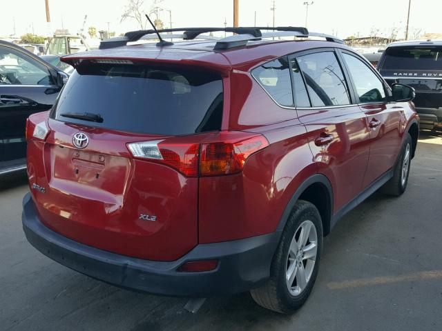 2T3WFREV8DW008611 - 2013 TOYOTA RAV4 XLE RED photo 4