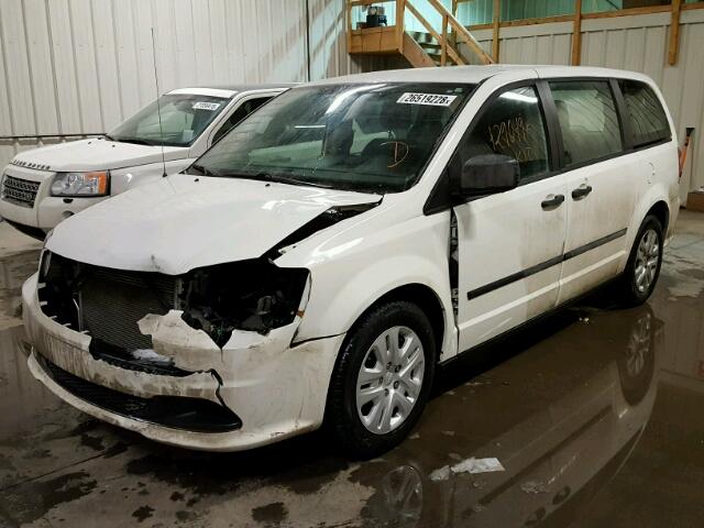 2C4RDGBG0DR740772 - 2013 DODGE GRAND CARA WHITE photo 2