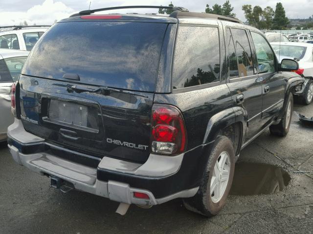 1GNDT13S632355931 - 2003 CHEVROLET TRAILBLAZE BLACK photo 4