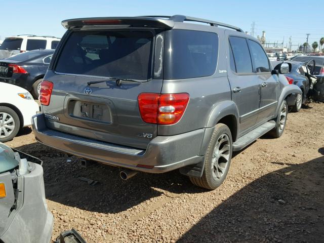 5TDZT38A24S229151 - 2004 TOYOTA SEQUOIA LI SILVER photo 4