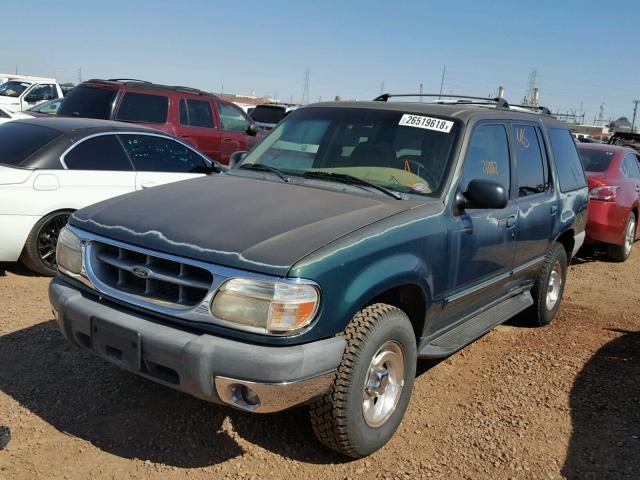 1FMZU34E6XZA17776 - 1999 FORD EXPLORER GREEN photo 2