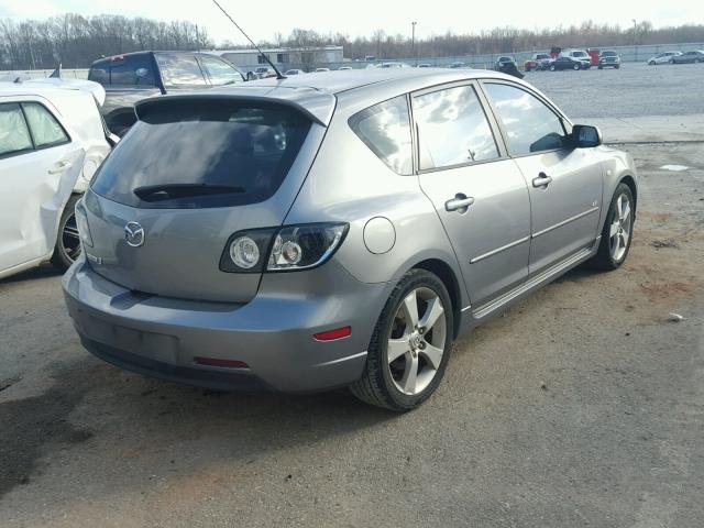 JM1BK343361483429 - 2006 MAZDA 3 HATCHBAC GRAY photo 4