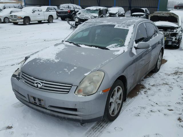 JNKCV51F74M708791 - 2004 INFINITI G35 SILVER photo 2