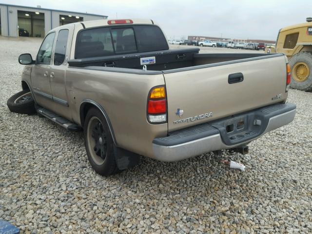 5TBRT34114S456149 - 2004 TOYOTA TUNDRA ACC TAN photo 3