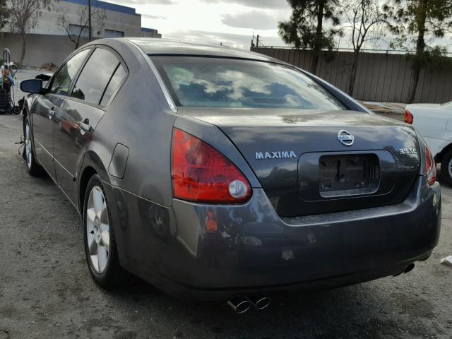 1N4BA41E25C810880 - 2005 NISSAN MAXIMA SE CHARCOAL photo 3