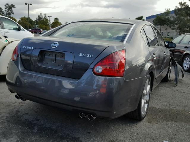 1N4BA41E25C810880 - 2005 NISSAN MAXIMA SE CHARCOAL photo 4