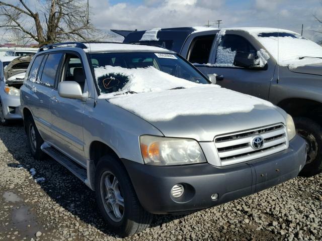 JTEEP21A940014811 - 2004 TOYOTA HIGHLANDER SILVER photo 1