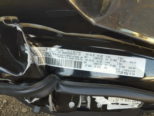 1C4NJCBA5GD568306 - 2016 JEEP COMPASS SP BLACK photo 10