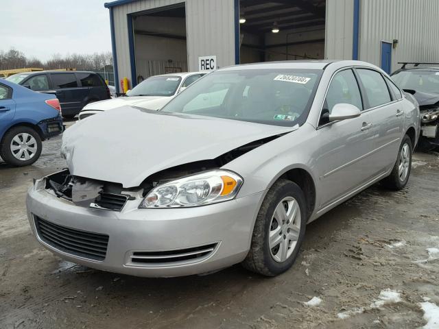 2G1WB58N289250139 - 2008 CHEVROLET IMPALA LS SILVER photo 2