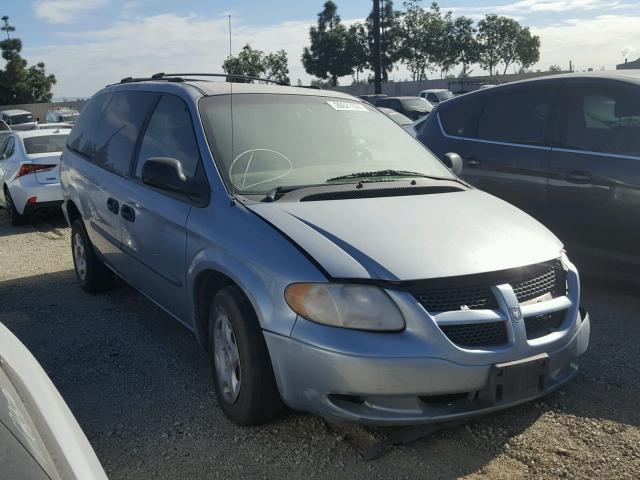 1D4GP24383B105293 - 2003 DODGE GRAND CARA TURQUOISE photo 1