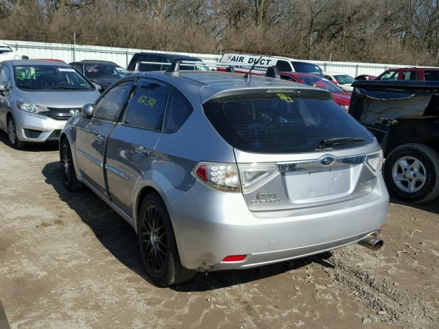 JF1GH63608G837947 - 2008 SUBARU IMPREZA OU SILVER photo 3